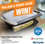 Win 1 of 2 Russell Hobbs Sandwich Presses Worth $64.95 from Billy Guyatts