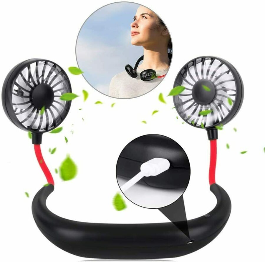 Portable Sports Neck Hanging Fan $15.19 (15% off) + Shipping ($0 with ...