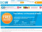 Free Delivery on BigW.com.au  ** Extended to November 1st **