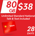 Telsim Prepaid SIM with 80GB / 28 Days Expiry $38 @ Telsim