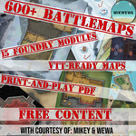 For Tabletop Roleplayers: 608 Free Battlemaps. Includes Printable PDFs, VTT-Ready Images and Foundry Modules