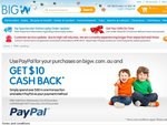 $10 Big W Cashback When You Spend $80+ Using PayPal