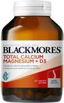 Blackmores Total Calcium + Magnesium + D3 Tablets Value Pack 125 Pack $11.50 (Was $23) @ Woolworths