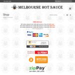 Free Shipping on Orders over $25 @ Melbourne Hot Sauce