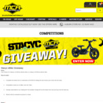 Win a Stacyc 12/16 Edrive Electric Bike from Motorcycle Accessories Supermarket