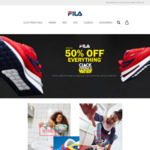 Minimum 50% off Everything, up to 80% off Selected Styles (Free shipping over $120 spend) @ FILA Australia