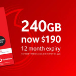 Vodafone 365-Day 240GB Pre-Paid Plus Starter Pack for $190 (Was $250) @ Groupon