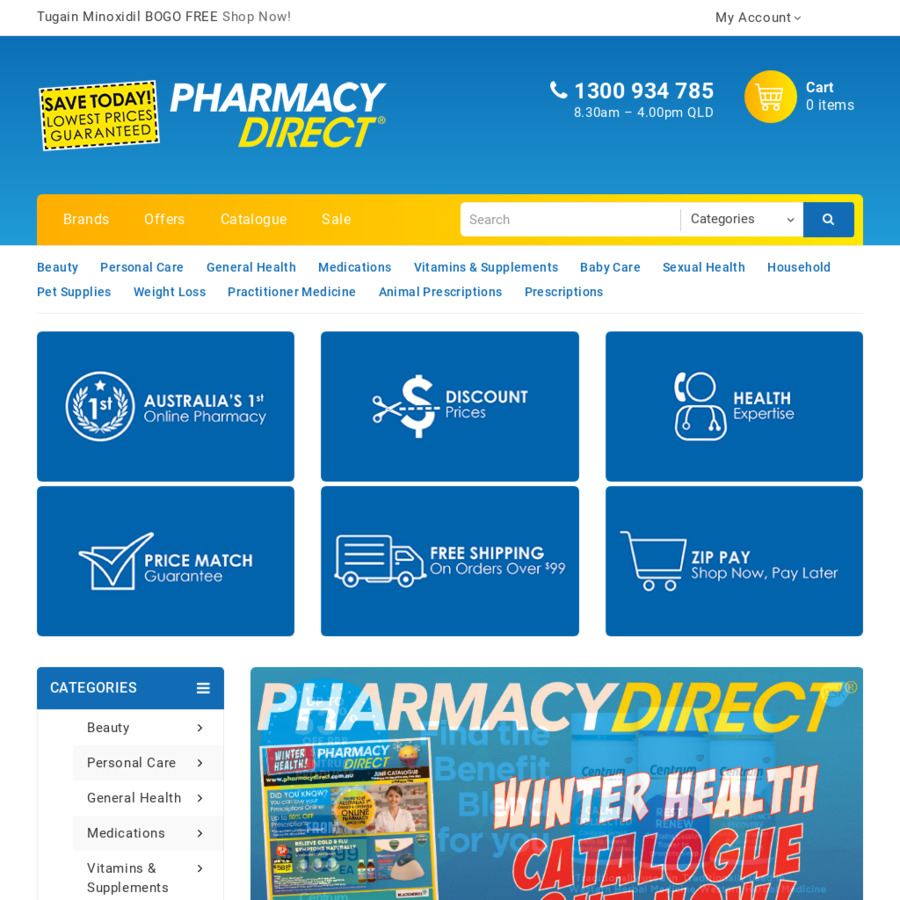 5 off Your Next Order of Minimum 30 + Delivery (0 with 99 Order) Pharmacy Direct OzBargain