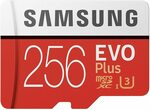 Samsung EVO Plus MicroSDXC 256GB with Adapter $43.90 Delivered @ Amazon AU