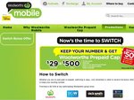 Woolworths Mobile "Switch Bonus Offer" $50 Bonus for 6 Recharges
