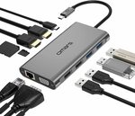 Omars 11 in 1 USB C Hub Docking Station HDMI/4*USB/PD/SD/RJ45/VGA $72.24 Delivered @ Wellmade Brands AU via Amazon AU