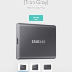 Samsung T7 1TB Portable SSD (Grey/Red) $198 + $5 Delivery ($0 C&C) @ The Good Guys Commercial (Membership Required)