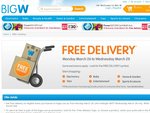 BigW, Get Free Delivery from Monday March 26 until Midnight AEDT Wednesday March 28