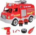 REMOKING STEM Educational Take Apart Vehicle Toys, 32Pcs Fire Engine Set $29.63 + Delivery @ WinWinToys via Amazon AU