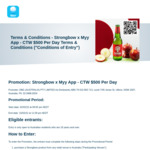 Win $500 Prepaid Mastercard Everyday with Strongbow from myapp