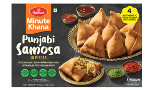 Haldiram Samosa $10.99, Roti Paratha $10.49, Ghee 2x 1.35L $33.99 ...