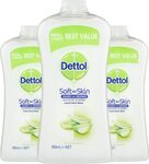 Dettol Disinfecting Hand Wash Aloe Vera & Vitamin E 3x 950ml Refills $16.80 ($15.12 S&S) + Delivery ($0 Prime/ $39+) @ Amazon AU
