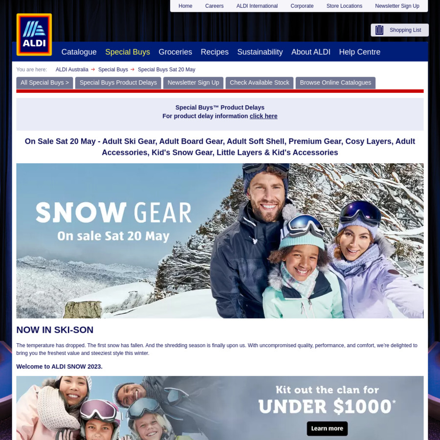 Weve got pictures of the 2023 Aldi snow gear 