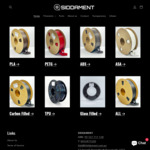 80%-50% off 3D Printer Filament Shipping to Metro & Rural Areas ($0 SYD C&C) @ Siddament