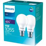 ½ Price Philips LED Globe 2-pack 1055lm Range $8.60 @ Woolworths