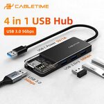 Cabletime 4 Port USB 3.1 Gen1 5Gbps Hub w/ USB-C Power US$6.26 (~A$9.65) Delivered @ Cabletime Flagship Official AliExpress
