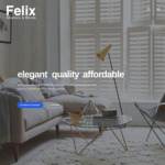 [NSW, ACT] Plantation Window Shutter Delivered & Installed from $249/m² @ Felix Shutters & Blinds