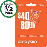 amaysim $40 Starter Kit for $18 @ Woolworths in-Store Only