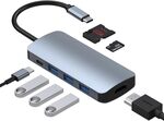 Arshcea USB C HUB with 7 Port, 87W PD for Type C Device $23.22 + Delivery ($0 with Prime/ $39+ Spend) @ Arshcea via Amazon AU