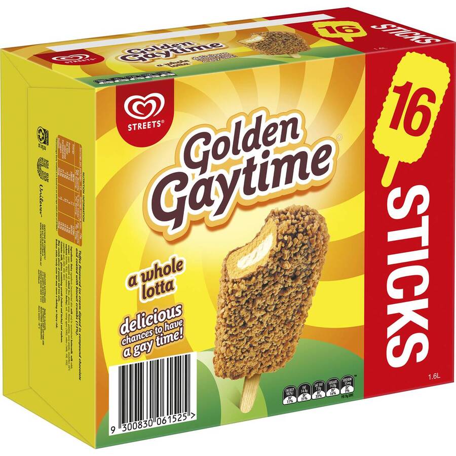 Streets Golden Gaytime 16-Pack $10 @ Woolworths - OzBargain