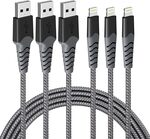 AHGEIIY iPhone Lightning Charger Cable MFi Certified 3-Pack 1m $8.76 + Delivery ($0 with Prime/$59 Spend)@ AHGEIIY-Au Amazon AU