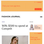 Win $500 to Spend at Coreprêt from Fashion Journal