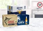 $10 off your shop when you buy any selected carton of beer @ Coles Online (Excludes QLD, TAS, NT) Max 2 Per Customer