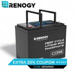 Renogy 12V 100Ah LiFePO4 Deep Cycle Lithium Battery $399.99 Delivered @ Renogy Australia eBay