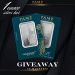 Win 1 of 10 1 Oz Silver Bar (Limited Edition 45th Anniversary Lady Fortuna by PAMP Suisse) from Investor Crate