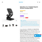 Elebrother 3-In-1 Foldable Magnetic Wireless Charging Station $31 Delivered @ elebrother, China