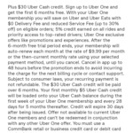 Get 6 Months Free Uber One Membership (Normally $9.99/Month) + 6x$5 Uber Cash w/ Eligible Comm Bank Mastercard @ Uber