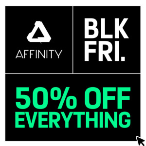 50% off Everything: e.g. Affinity V2 Universal Licence for Individuals $112.99 @ Serif