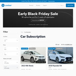 $0 Upfront Fee and First 2-Weeks off Car Subscription for Black Friday Sale at Carbar [NSW, QLD, VIC]