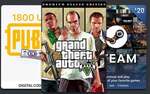 Win a Key for GTA V Online Premium Edition, a $20 USD Steam Gift Card, or a PUBG Mobile 1800 UC Gift Card from Premium CD Keys