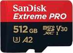 SanDisk 512GB Extreme PRO microSDXC Card $69 Delivered @ Amazon AU (Price Beat $65.55 @ Officeworks)