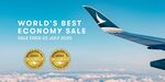 $100 off Return Economy Class Fares from Australia (Excludes Flights to Hong Kong & Open Jaw) @ Cathay Pacific (Membership Req.)