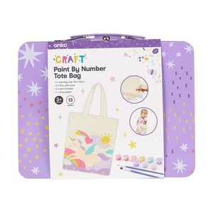 13-Piece Unicorn Paint by Number Tote Bag - $5 + Delivery ($0 C&C/ in-Store/ OnePass/ $65 Order) @ Kmart
