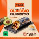 [NSW, VIC, QLD, ACT, NT] $10 Regular Classic Burritos, Excludes Service and Delivery Fees @ Burrito Bar via Uber Eats