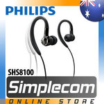 PHILIPS SHS8100 Sports Running Headphones Earphones for MP3 Apple iPhone iPod AU$18.95 Free Ship