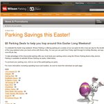 $3-$5 Easter Weekend Parking via Book-a-Bay (Selected Wilson Parking)