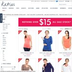 Katies - Nothing Over $15 Sale. Free Shipping for Orders over $75