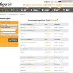 Tiger Airways Fly from 12 Dollars