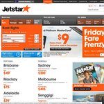 Jetstar Friday Fare Frenzy - Sydney to/from Gold Coast $9 (150 Seats) + More - Ends 8pm