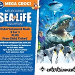 Melbourne Sea Life Aquarium 2 for 1 Offer Plus Free Child till 31st Dec Entertainment Book Offer
