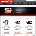 Lenovo Boxing Day Discounts eg ThinkPad Yoga i5 128GB Full HD with Stylus $1343